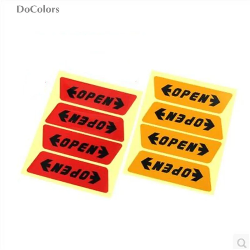 DoColors Автомобильная дверь открывающийся предупреждающий стикер чехол для Kia Rio K2 K3