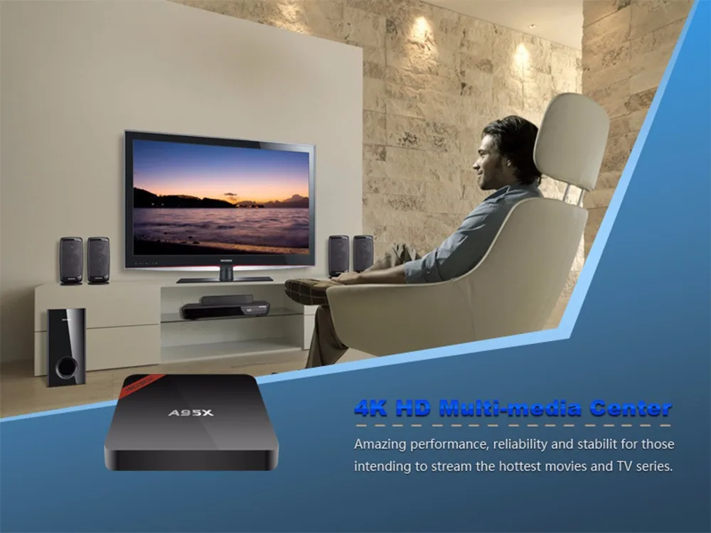 NEXBOX Amlogic S905W A95X Android tv box android 6,0 marshmallow GPU 1 г/8 г H.265 2,4 г WI-FI 64 бит smart tv box