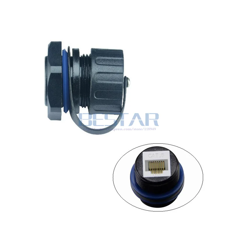 Водонепроницаемый разъем M25 RJ 45 Ethernet LAN RJ45 наружный без экранирования с прямой