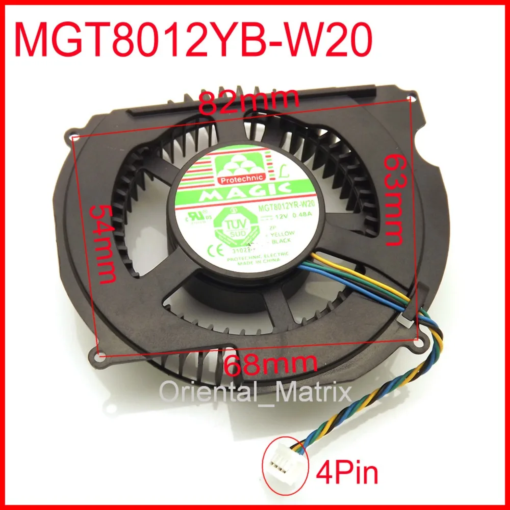 Оригинальный охлаждающий вентилятор для ZOTAC GTX460 12 В 0 48 А 4pin 82*54*68*63 мм охлаждения |