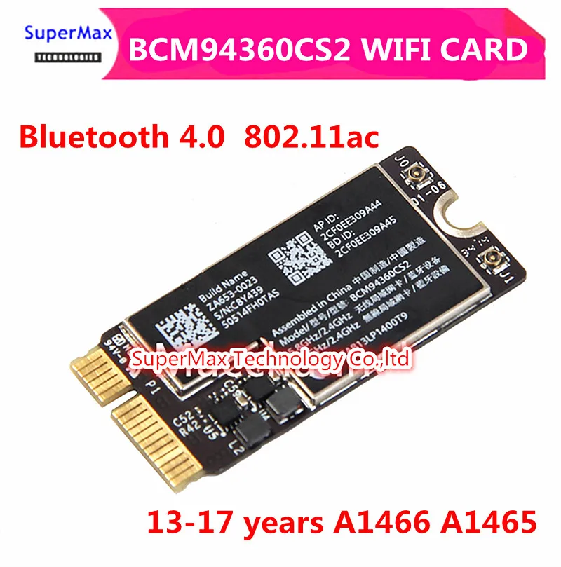 Беспроводная-AC Wi-Fi для BCM94360CS2 Bluetooth 4 0 802.11ac A1466 A1465 MD760 MD711 гигабитная беспроводная