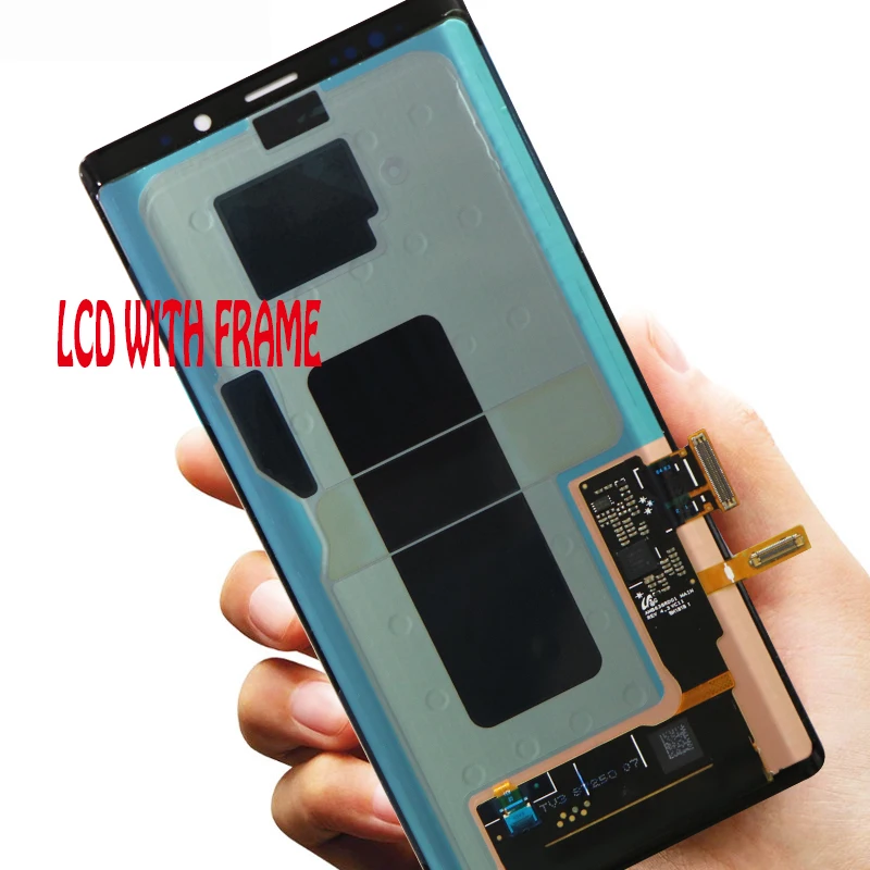 Оригинальный супер AMOLED 6 4 ''lcd с рамкой для SAMSUNG GALAXY Note 9 Note9 N960F дисплей