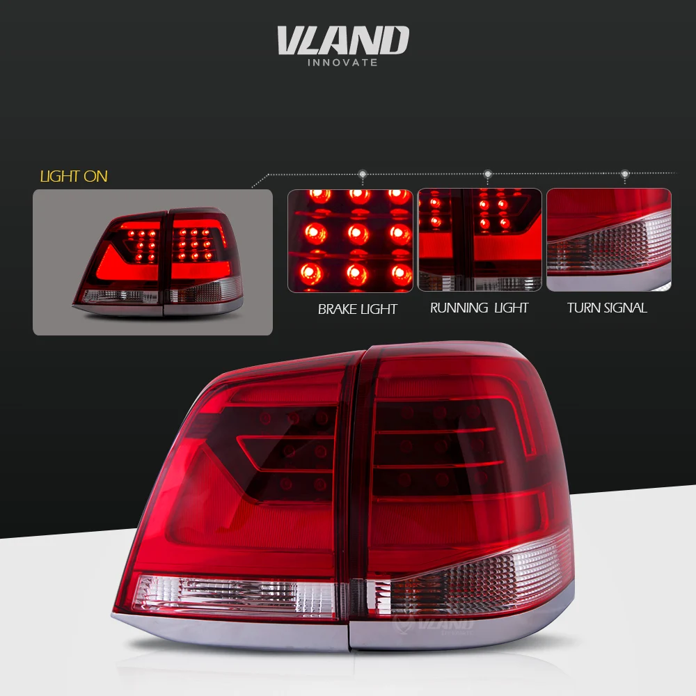 Задний светодиодный светильник Vland для Toyota Land Cruiser 2008 2015|Фара авто в сборе| |