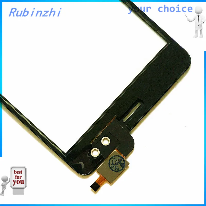 RUBINZHI лента мобильный телефон сенсорный экран сенсорная панель для Micromax Bolt Mega Q397 сенсорный экран Переднее стекло дигитайзер