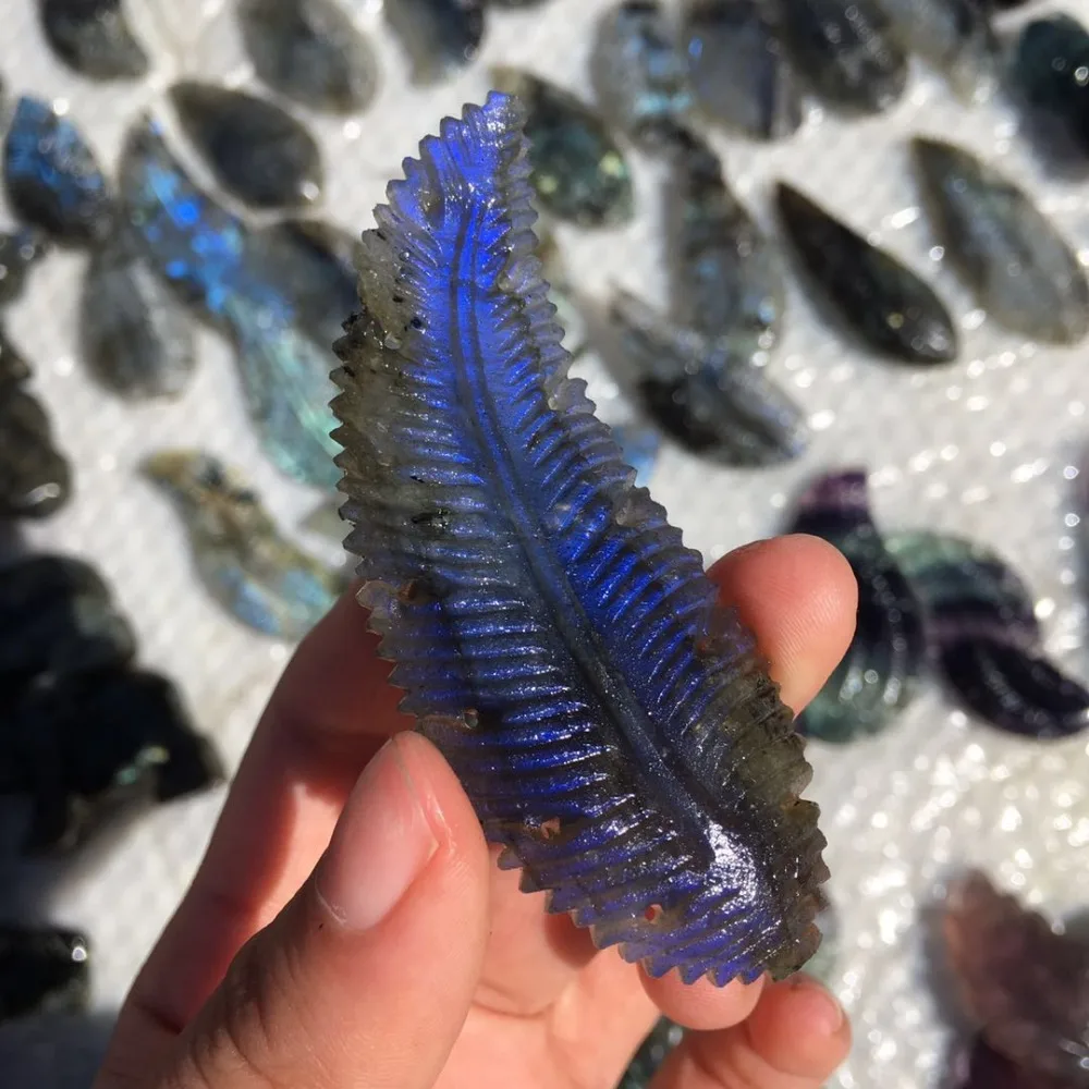 1 шт. Природный лабрадорит кварц кристалл драгоценный камень лист Рейки