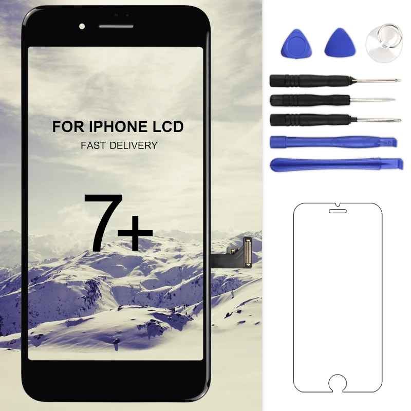 1 шт. OEM качественный сменный экран для iphone 7 plus LCD с 3D сенсорным экраном без битых
