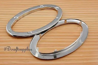 Люверсы железные с шайбой втулки серебристый никель овальные 2 шт. 4 3/4 дюйма CF53