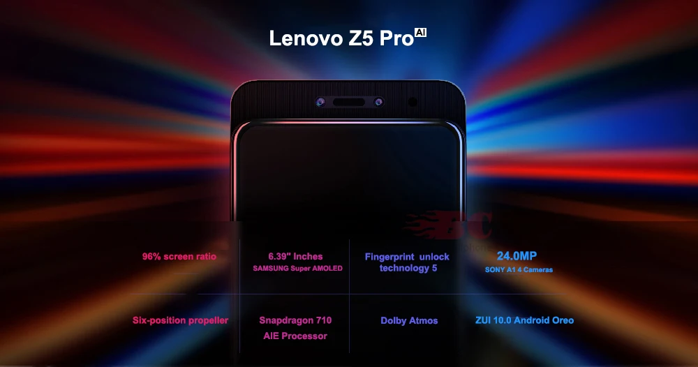 lenovo Z5 Pro L78031 6,3" 128 МП AI камера 710 ГБ rom отпечаток пальца под дисплеем Восьмиядерный Snapdragon 3350 мАч OTG