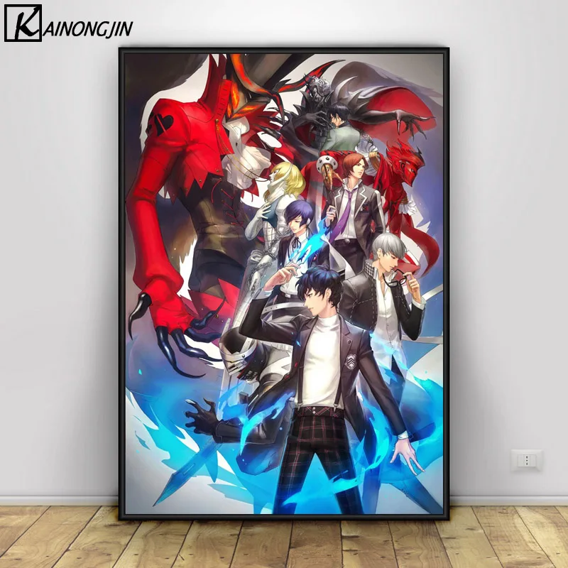 Постер Persona 5 японского аниме постеры и принты настенная живопись холст картина