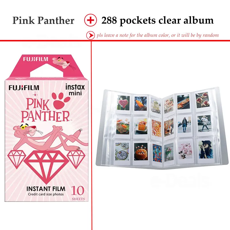 Новинка пленка Fujifilm Instax Mini Розовая пантера 10 листов для 9 8 7s 70 90 25 мгновенный