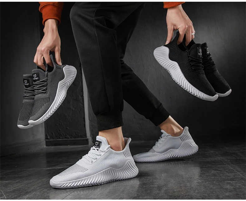 Hemmyi/мужские кроссовки Flyknit; дышащая повседневная мужская обувь; светильник; большие размеры; Tenis Masculino Adulto; Прямая поставка; 39-47