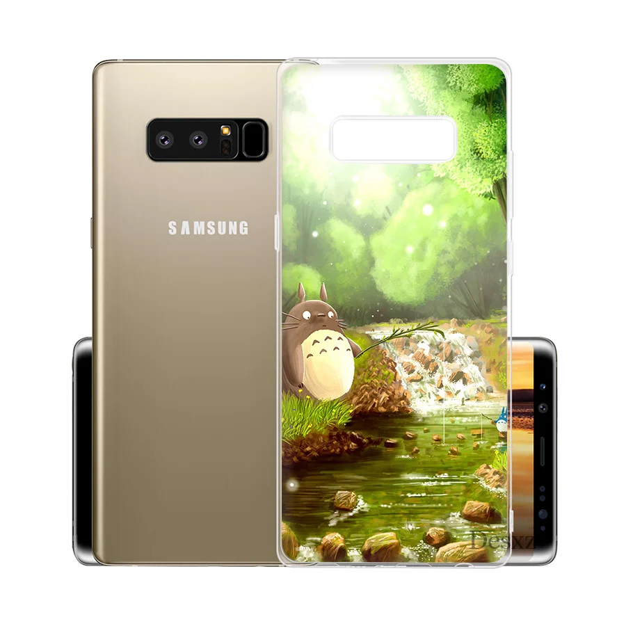 Чехол для телефона Totoro Samsung Galaxy S6 S7 Edge S8 S9 Plus Note 8 9 Slot TPU|Чехлы-накладки| |
