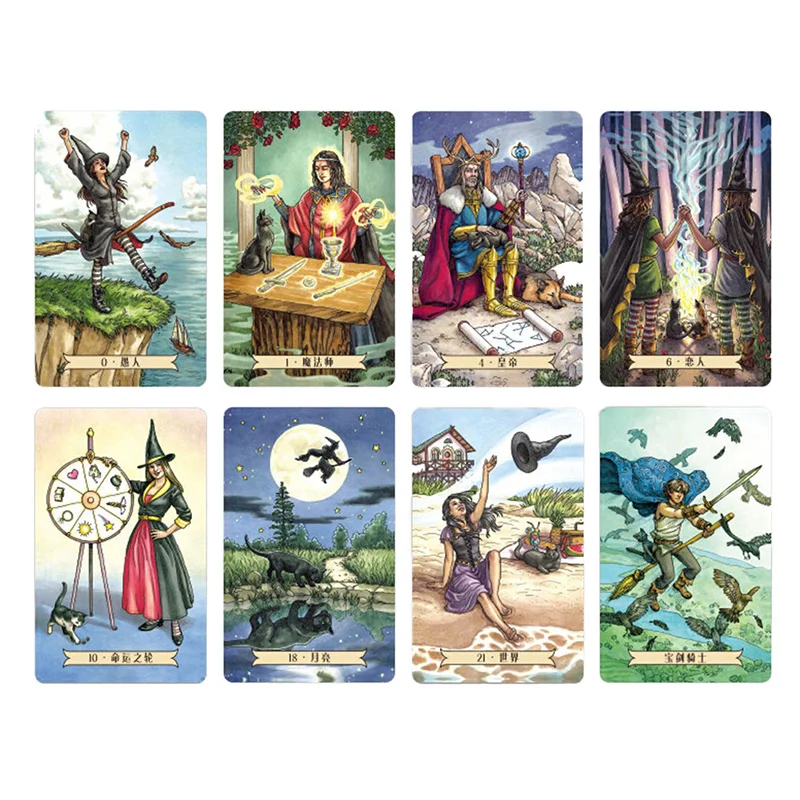 Таро карты английский/китайский версия гадания игральные колода для семьи