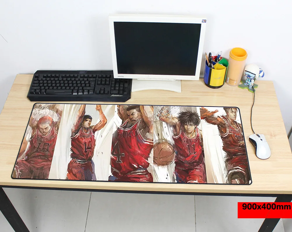 size 900x400x3mm Коврик для мыши SLAM DUNK 1200x500 мм коврик для мыши notbook компьютерный коврик для мыши locrkand игровой коврик для геймера большой коврик для мыши с клавиатурой - Цвет: size 900x400x3mm