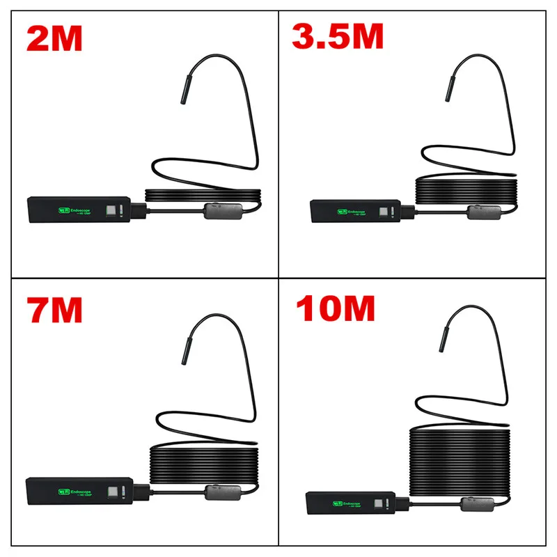 Новое поступление 8 мм Usb Android Wifi эндоскоп IP68 Водонепроницаемый Flexibble Камера