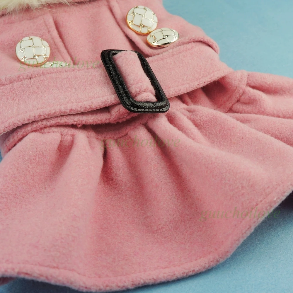 Fitwarm Высококачественная благородная розовая шерстяная одежда для домашних