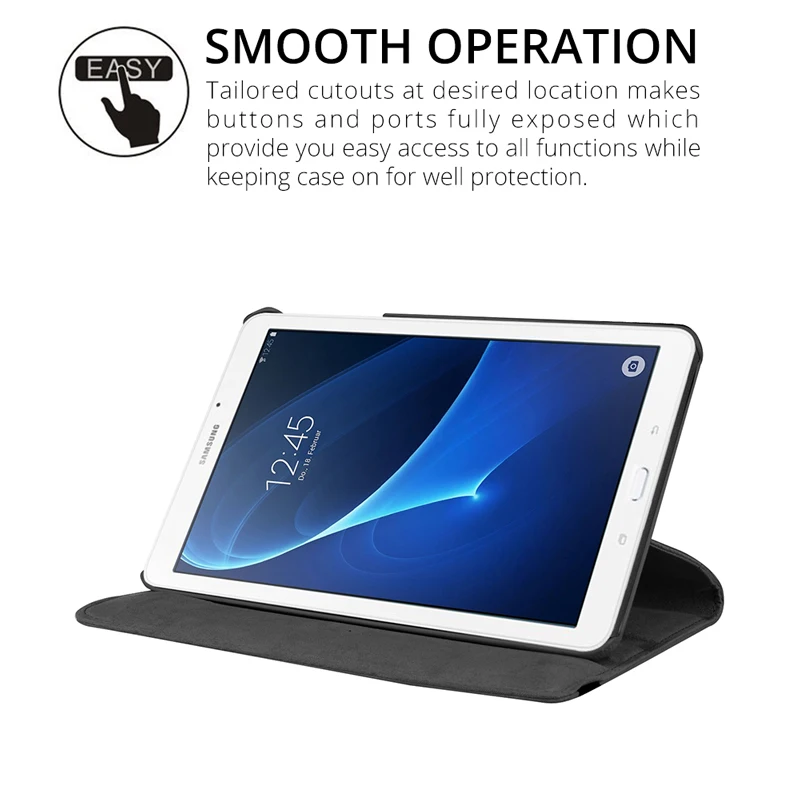 Вращающийся на 360 чехол для samsung Galaxy Tab A 7,0 T280 T285 SM-T280 SM-T285 из искусственной кожи чехол Складная подставка умный чехол+ пленка+ ручка