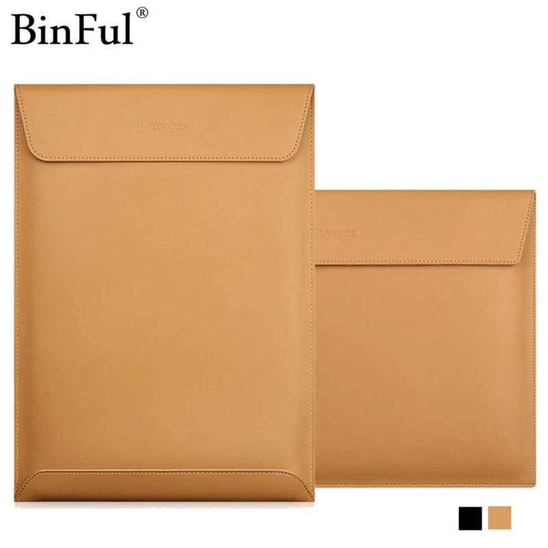 BinFul Sleeve Bag Case Notebook Cover для Macbook Air Retina 11 12 13 15 ультрабук ноутбука из искусственной