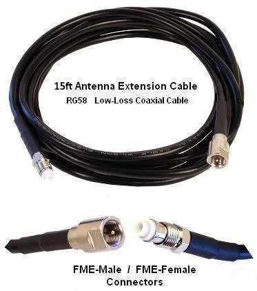 FME Male To Female15FT/5 M RG58 внешняя антенна удлинитель радиочастотный коаксиальный