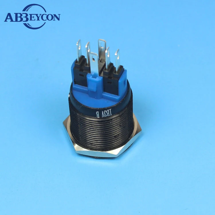 2256 мгновенный IP67 22 мм PA66 pin Тип кнопочный переключатель пластиковый