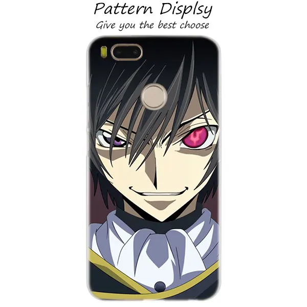 MLLSE аниме код Geass Lelouch чехол для Xiaomi mi Play Pocophone F1 8 A1 A2 Lite 6 6Plus mi x 3 2S красный mi Note 4x5 6 S2 горячая распродажа
