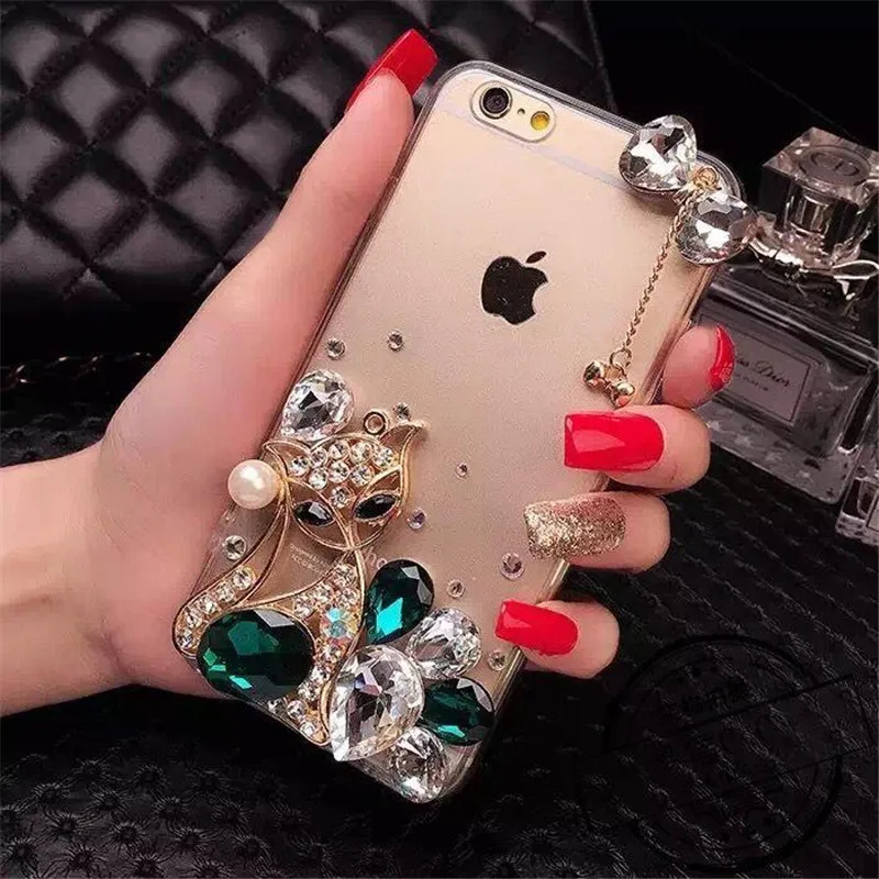 Для iPhone 6 S 7 8 Plus X XS MAX XR Модный Блестящий Алмазный Бант с кристаллами горный