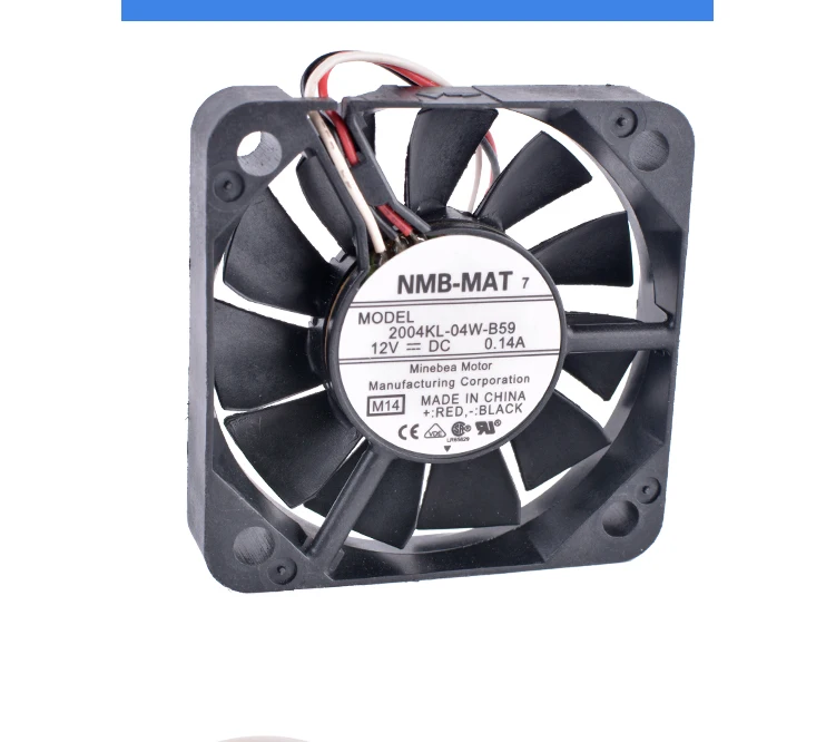 Революция в системах охлаждения 2004KL-04W-B59 5 см 5010 50x50x10 мм 12 V 0.14A двойной шариковый подшипник 3-проводное Охлаждение вентилятором