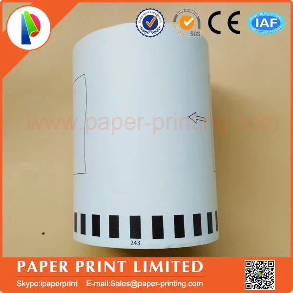 48 рулонов совместимые с Brother этикетки бумажные термоэтикетки 102 мм x 30 м