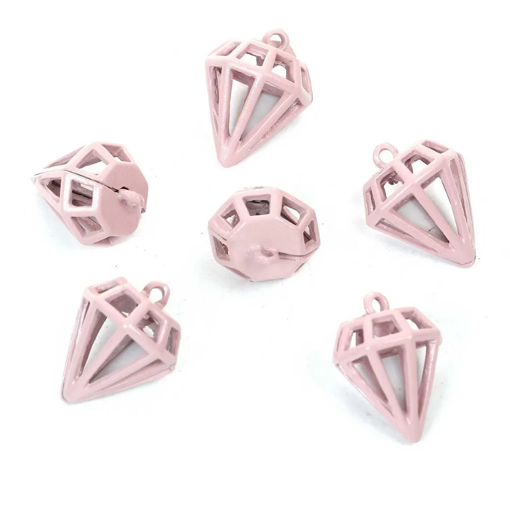 DoreenBeads 3D Подвески из сплава цинка в форме розового и серого цветов картины 19 мм (6/8