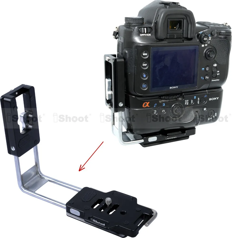 L образная Вертикальная БЫСТРОРАЗЪЕМНАЯ пластина держатель кронштейна камеры