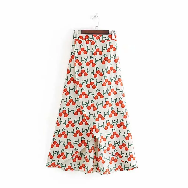 Hot sale Popular new CC42-9202 European and American Fashion Swallow Tail Printed Half-length Skirt | Женская одежда