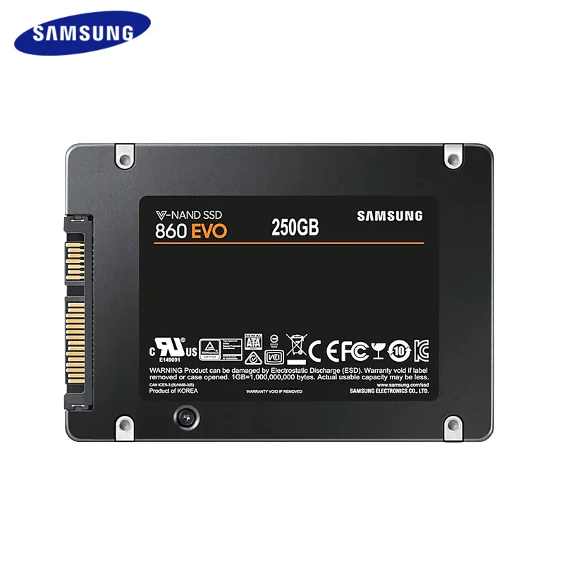 Внутренний твердотельный накопитель SAMSUNG 860 EVO SSD 250 ГБ 500 жесткий диск