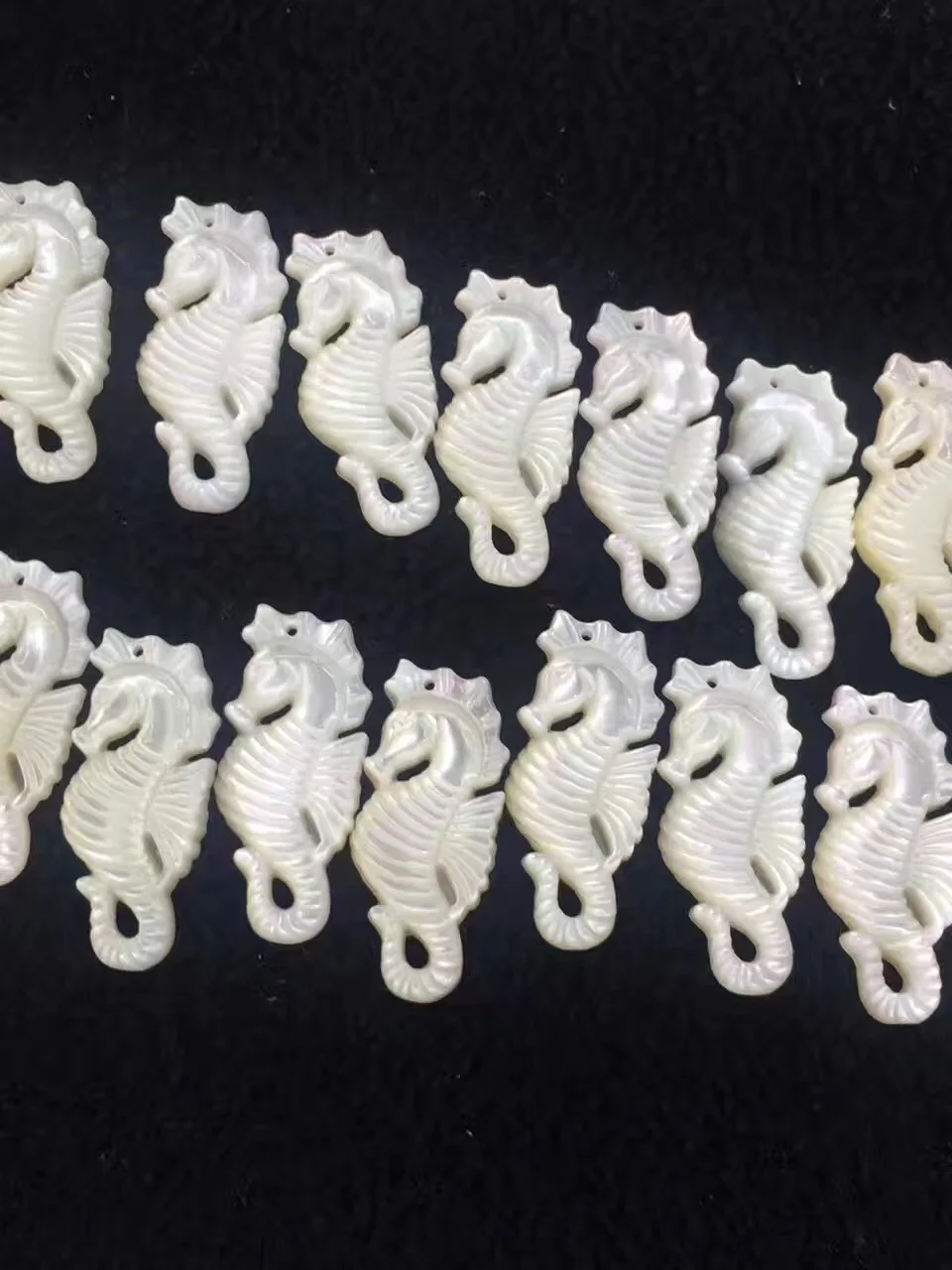 20 шт./лот морской конек mop Бусины натуральный Mother Of Pearl В виде ракушки для