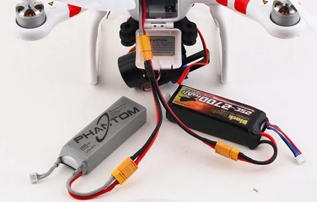 XT60 провод от 1 до 2 двойной батареи удлинитель W 14 AWG разъем для DJI Phantom P3 | Игрушки и