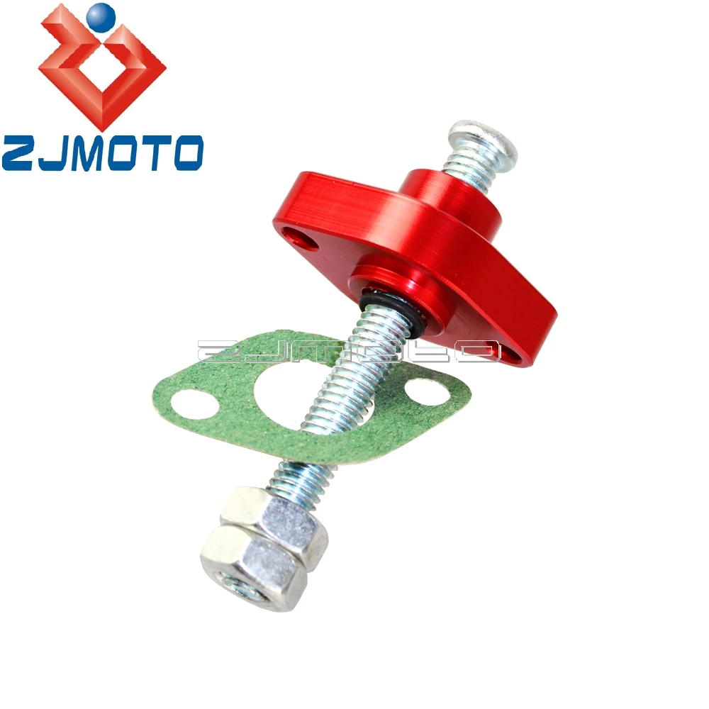 ZJMOTO новая красная уличная ручная камера натяжитель цепи синхронизации для Yamaha 96