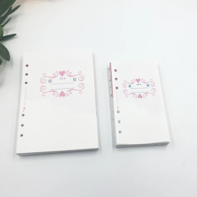 Девчачий милый школьный блокнот наполнителя бумажный Набор для dokibook спиральный блокнот A6A5 наклейки для дневника заправка Kawaii школьные канцелярские принадлежности