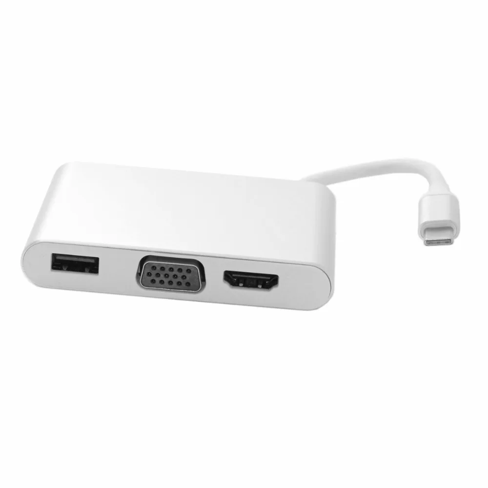 Thunderbolt 3 док станция USB C концентратор usb3.1 тип c к HDMI gigabit Ethernet RJ45 VGA USB2.0 адаптер