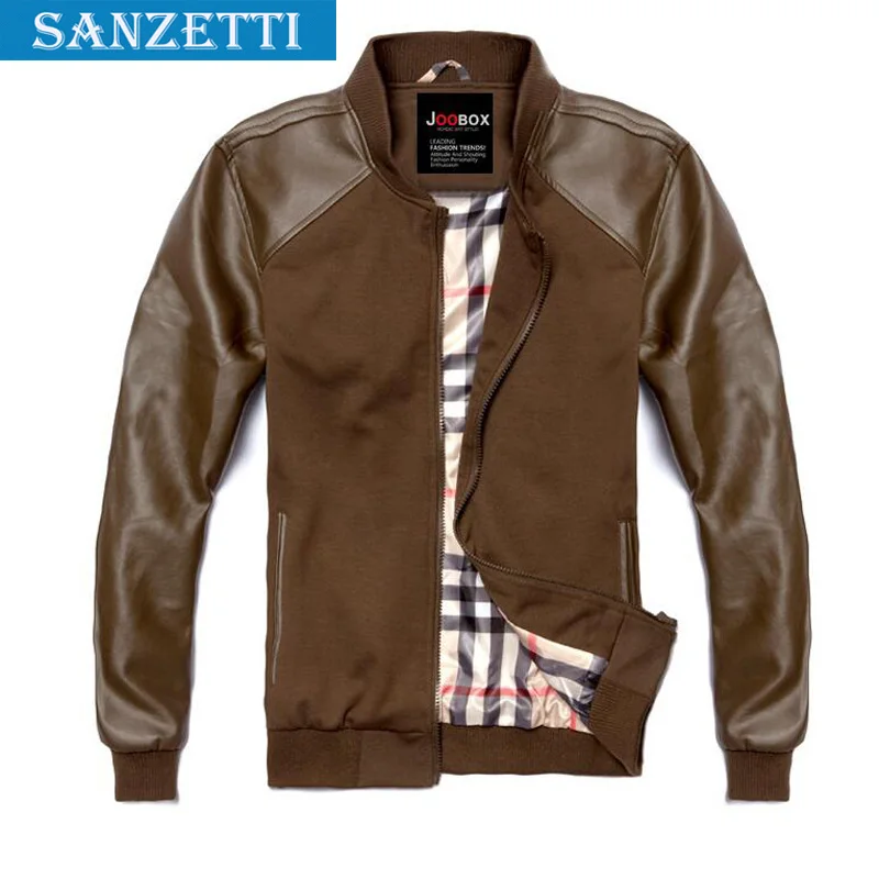 Winter Jacket Men Leather Coat Waterproof Warm Casual Thickening Sanzetti | Мужская одежда