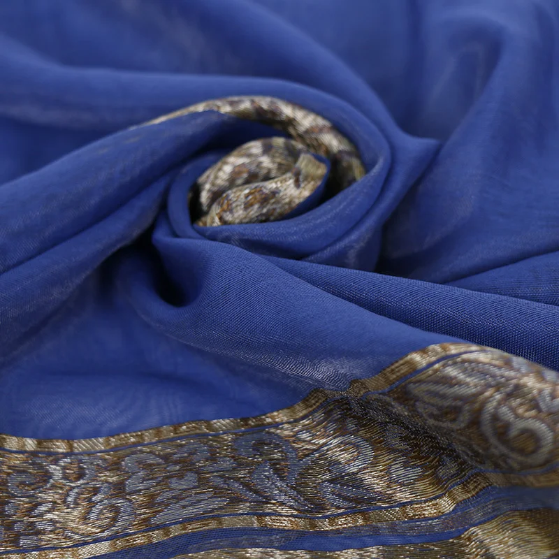 Шелковый шарф LMLAVEN из органзы шаль с цветочным принтом Шиммер роскошная Пашмина