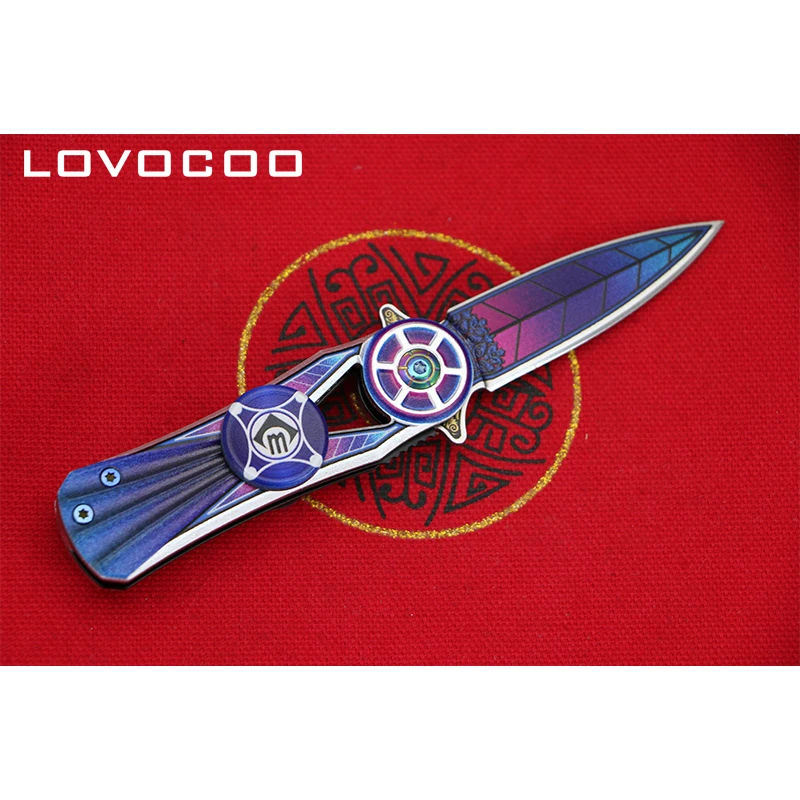 LOVOCOO CM76 Новое поступление 9cr18mov лезвие со стальной рукояткой рандомный наружный