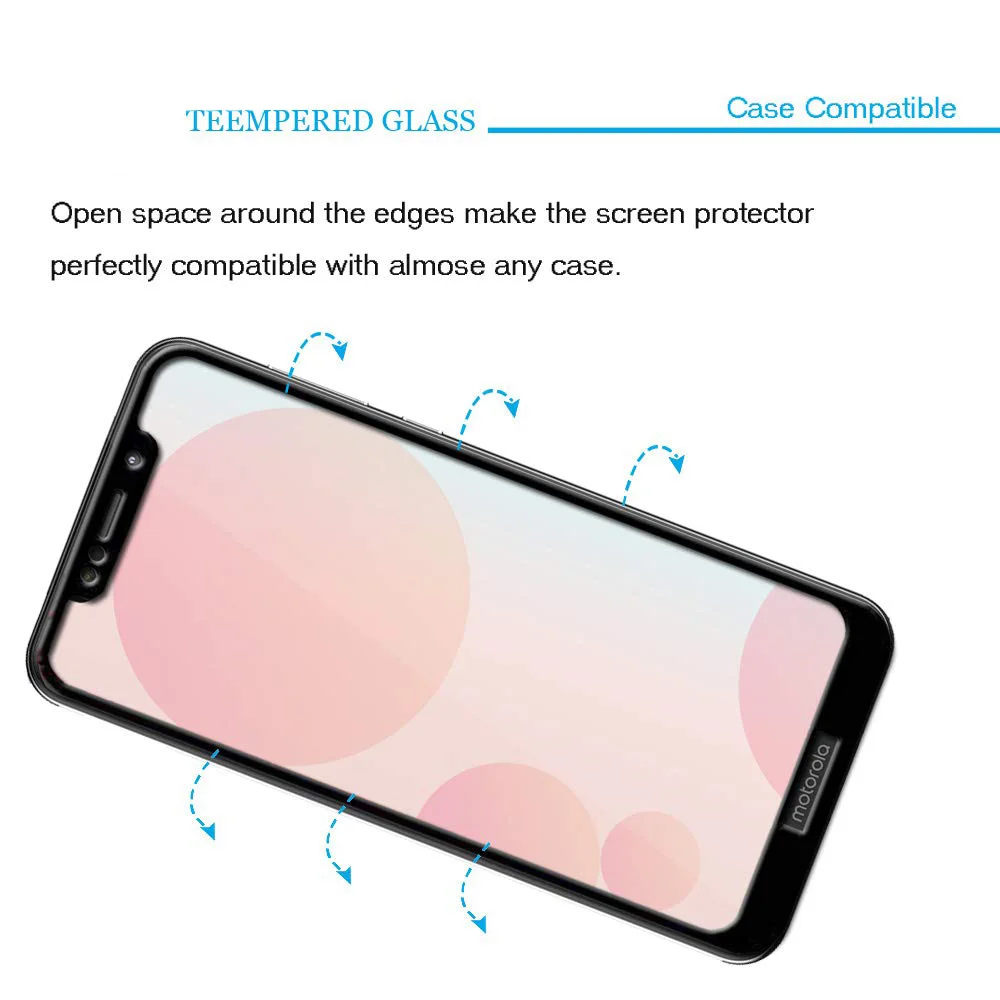 9D полное покрытие закаленное стекло для Motorola Moto One P30 Play Защита экрана Power Note