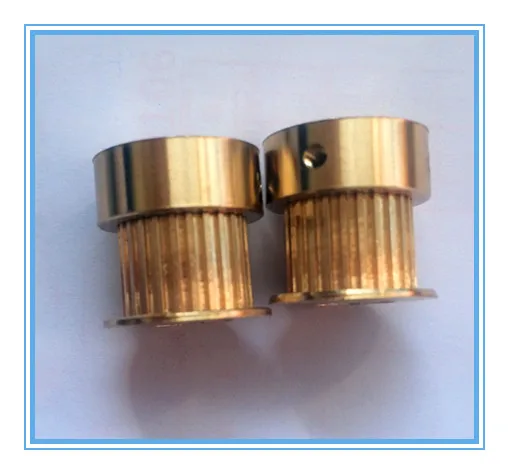 

20 teeth T2.5 brass timing pulley 10mm belt width 8mm bore 30pcs