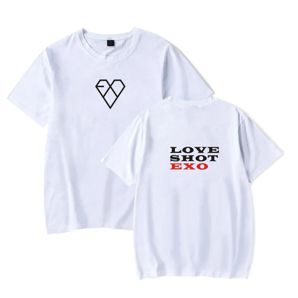 EXO Kpop korean loose casual Short Sleeve kawaii TShirt Women Cartoon T Shirt Tops Summer streetwear tee shirt female Clothes | Женская