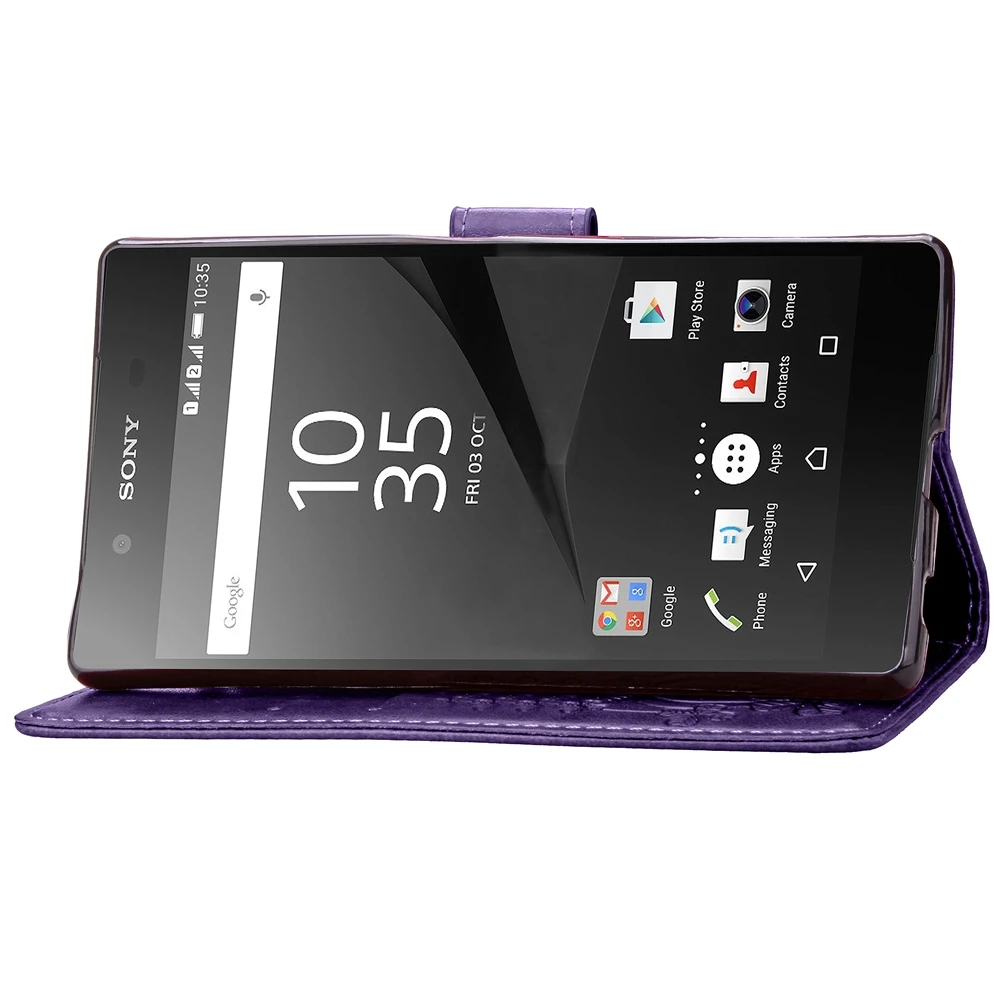 Кожаный чехол-Бумажник для телефона Sony Xperia Z3 Z5 Compact XA XA1 XA2 XA3 L1 L2 XZ XZ1 XZ3 XZ4 1 10 Plus с