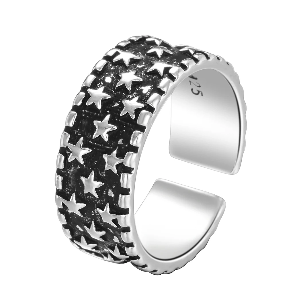 Cxwind Горячая звезда кольцо ювелирные изделия палец средний широкий кольца