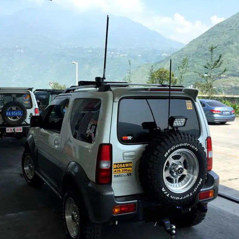 Для Suzuki jimny спойлер со светодиодный светильник высокого качества ABS Материал заднее крыло автомобиля спойлер праймер цвет 2007