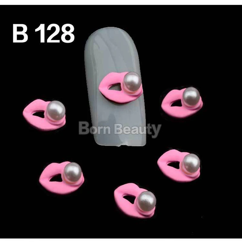 10 ярдов новые сексуальные красные и розовые губы 3d мерцающие украшения для