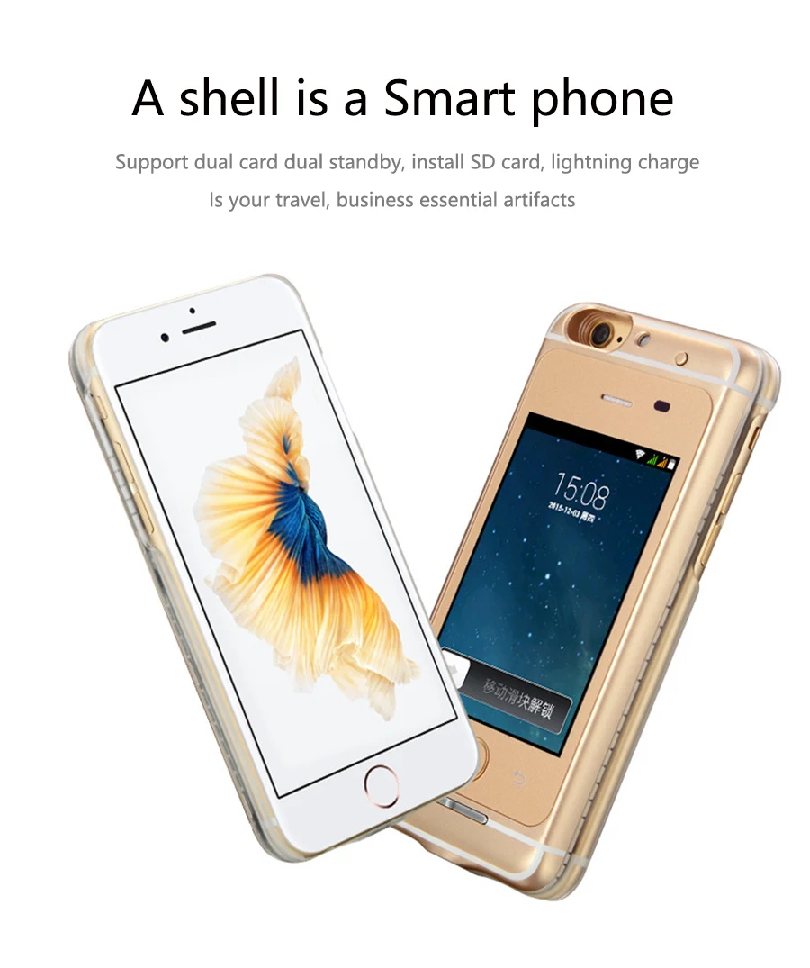 Новые умные чехлы для iPhone 6/6 plus 3 SIM 3 в режиме ожидания с системой Android TF Solt, удлиняющая защитная оболочка, долгий режим ожидания
