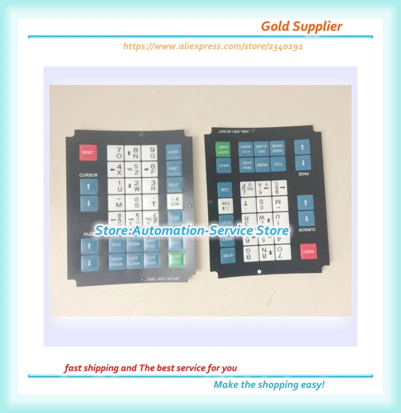 Новинка для операторской панели A98L 0001 0518 # T CNC HMI|panel cnc|panel hmipanel button |