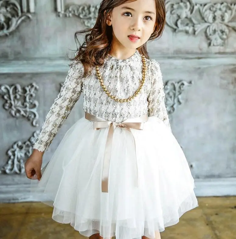 Платье принцессы Белль для девочек весеннее платье-пачка из тюля с длинным